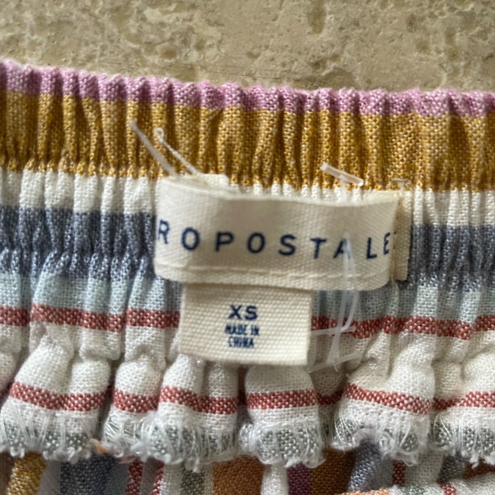 Adorable striped Linen cotton blend skirt - Picture 6 of 8
